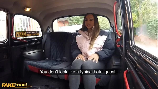 Fake Taxi Aussie body builder Aubrey Black gets her big tits sucked