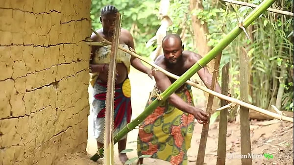 Husband caught his ther fucking his wife, he punished him to kneel down and watch him fuck his wife